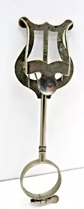 Supporto musica vintage clarinetto lira supporto musica argento/cromato #Z3 - Foto 1 di 7
