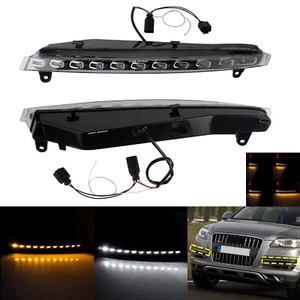 2x LED Frontstoßstange Tagfahrlicht Blinklicht OEM:4L0953041 für Audi Q7 2007-09 - Bild 1 von 11