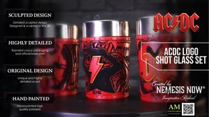 NEMESIS NOW - AC/DC - LOGO SCHNAPSGLÄSER 3er PACK -  NEU/OVP - Picture 1 of 6
