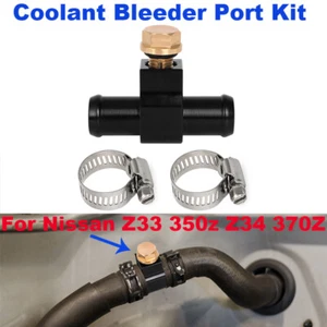 Aluminium Coolant Bleeder Port Kit For Nissan Z33 350z Z34 370Z Infiniti G35 G37 - Picture 1 of 11