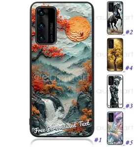 Personalised Text Phone Back Case for Huawei P Series P10 P20 P30 P40 P50 P60 - Picture 1 of 11