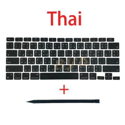 New Thai Keyboard Keys Keycaps For Macbook Air 13” M1 A2337 2020 EMC 3598 - Image 1 of 3