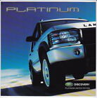 2003 LAND ROVER DISCOVERY PLATINUM LIMITED EDITION Australian 4 Page Brochure