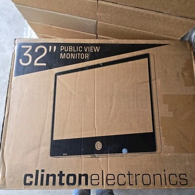CE-M32-HD-B Clinton 32″ EX-SDI Auto Focus Public View Monitor New Sealed - Image 1 of 4