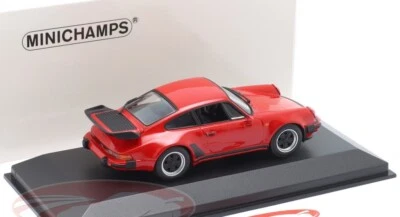 New 1977 Porsche 911 (930) Turbo Red 1:43 Minichamps Limited Diecast Car Model - Image 1 of 4