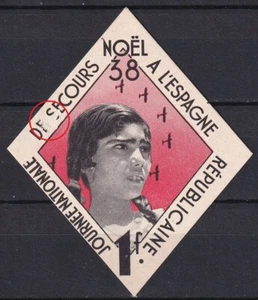 Etiquetas políticas francesas SCW Edifil 2660 Journee National de Secours 1938 NOEL 5 - Imagen 1 de 2