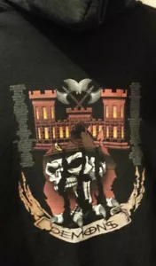Demons 31st ENG BN Delta Co XL Black Hoodie Sweatshirt Pullover w/ Castle - Picture 1 of 8