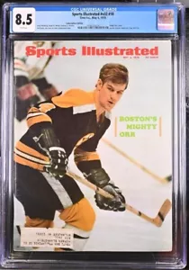 Bobby Orr SPORTS ILLUSTRATED May 4, 1970 Subscription CGC 8.5 with WHITE Pages - Picture 1 of 2