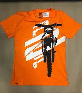 KTM Kids Radical Riders Tee T-Shirt Orange Size 152/L 3PW1996308 - Picture 1 of 3