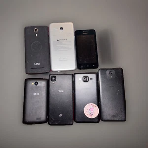 Lot de 8 téléphones non testés pour pièces/réparation, UMX, Alcatel, Huawei, Lg, TCL, Samsung - Photo 1 sur 10