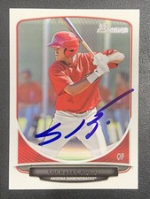 Socrates Brito Signed Card 2013 Bowman #BP-62 In Person Autograph (IP) Auto