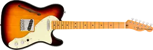 Fender Años 60 EE. UU. Thinline Inc Sunburst Estuche - Imagen 1 de 5