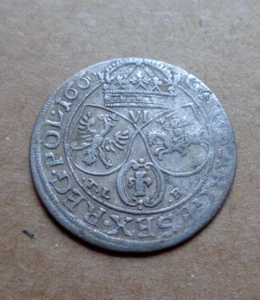 POLAND coin 1660 - 6 groschen -6 Groszy Billon (c) - Picture 1 of 2