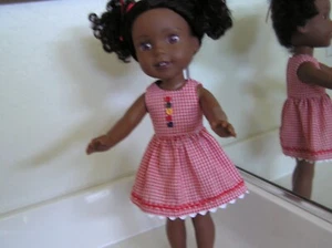 Handmade Doll Clothes fits/for 14" American Girl Wellie Wishers - Dress - Picture 1 of 2
