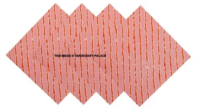 Servilletas de mesa grandes de algodón suave de 48 piezas con arte decorativo rosa impreso a mano a rayas Foto 1 de 3