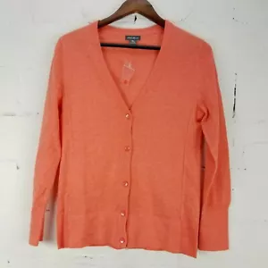Eddie Bauer Damen Strickjacke Gr. S koralle rosa Knopfleiste Pullover Langarm - Bild 1 von 4