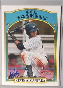 Autógrafos Topps Heritage Minors 2021 #ROAKA Kevin Alcántara - Imagen 1 de 2