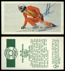Rosi Mittermaier #36 Olympic Greats 1979 Brooke Bond Tea Card - Picture 1 of 1