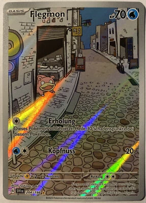 Pokemon Flegmon Art Rare | Deutsch 204/198 Karmesin & Purpur | Near Mint - Bild 1 von 2