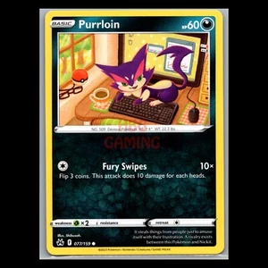 Pokemon - Purrloin 077/159 - Crown Zenith - Non Holo - English - Picture 1 of 1