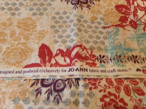 35" X 44" VINTAGE COLORFUL CHEATER QUILT FLORAL PLUS/JOANN/NEW COTTON#954 - Picture 1 of 5