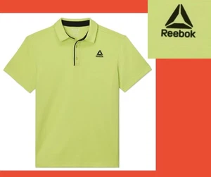 Reebok Men's size M 38 Performance Polo Shirt Color Sharp Green NEW - Picture 1 of 16