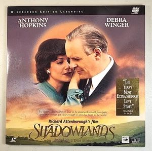 Shadowlands (1993) (Laserdisc) 2-discs (VERY GOOD) Anthony Hopkins, Debra Winger - Picture 1 of 3