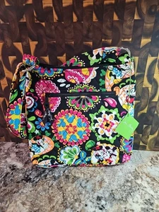 New Disney Exclusive Vera Bradley Midnight with Mickey Black Crossbody Purse - Picture 1 of 8