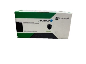 Cartucho de tóner original Lexmark cian de alto rendimiento CS720de (74C1HC0) - Imagen 1 de 5