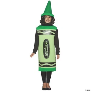 CHILD CRAYOLA GREEN CRAYON HALLOWEEN COSTUME M GC450604 - Picture 1 of 1