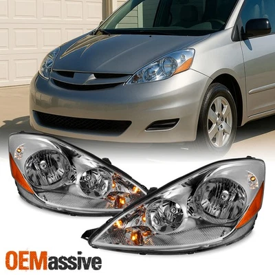 For 2006-2010 Toyota Sienna Headlights lights Lamps Left & Right 06 07 08 09 10 — 第 1/4 张图片