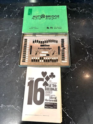 Vinta Auto Bridge Play Yourself Card Game Vintage Deluxe Pocket Model - Image 1 of 4