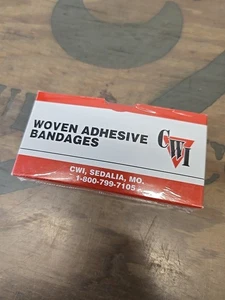 CWI Flexible Gewebe Klebebandagen 1"x 3" Steriler Stoffstreifen 25 Stück/Box - Bild 1 von 2