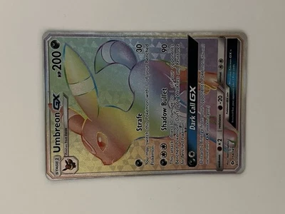 Pokemon Umbreon GX Secret Rare Rainbow Card Sun & Moon Base Set 154/149 - Image 1 of 4