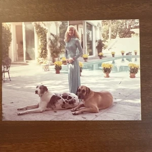 Mary Hartline With Her 2 grandes daneses, color 5x7’ - Imagen 1 de 2