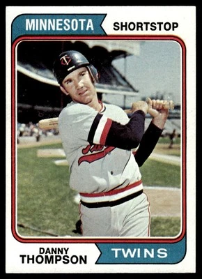 1974 Topps Danny Thompson Minnesota Twins #168 - Image 1 of 2