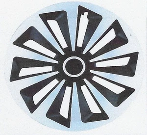 KIT 4 Copricerchi auto universali coppa ruota 14" FOX RING MIX - Foto 1 di 1