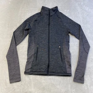 Lululemon Full Zip Ready To Run Women's Gray Heathered Athletic Jacket Size 4 - Picture 1 of 9