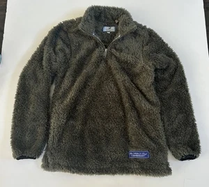 Properly Tied RANGE Pullover Boys Large 1/4 Zip Sherpa Fuzzy Soft Green Sweater - Picture 1 of 7