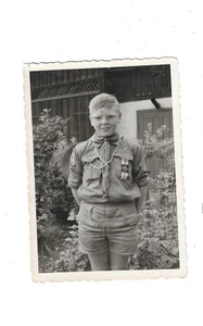 Nr-55394 Porträt Foto Pfadfinder Pimpf O.Ö. 7 x 10 cm - Picture 1 of 2