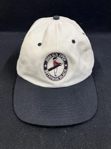 2002 US OPEN BETHPAGE BLACK USGA MEMBER ADJUSTABLE CAP USA, TAN WITH BLACK BRIM - Bild 1 von 4