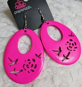 Paparazzi: Home TWEET Home - Pendiente Rosa - Imagen 1 de 2