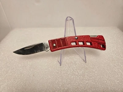 VINTAGE 1989 BUCK KNIFE USA 425 RED MINI LOCKBACK POCKET KNIFE/❄️FREE SHIPPING🎅 - Image 1 of 4