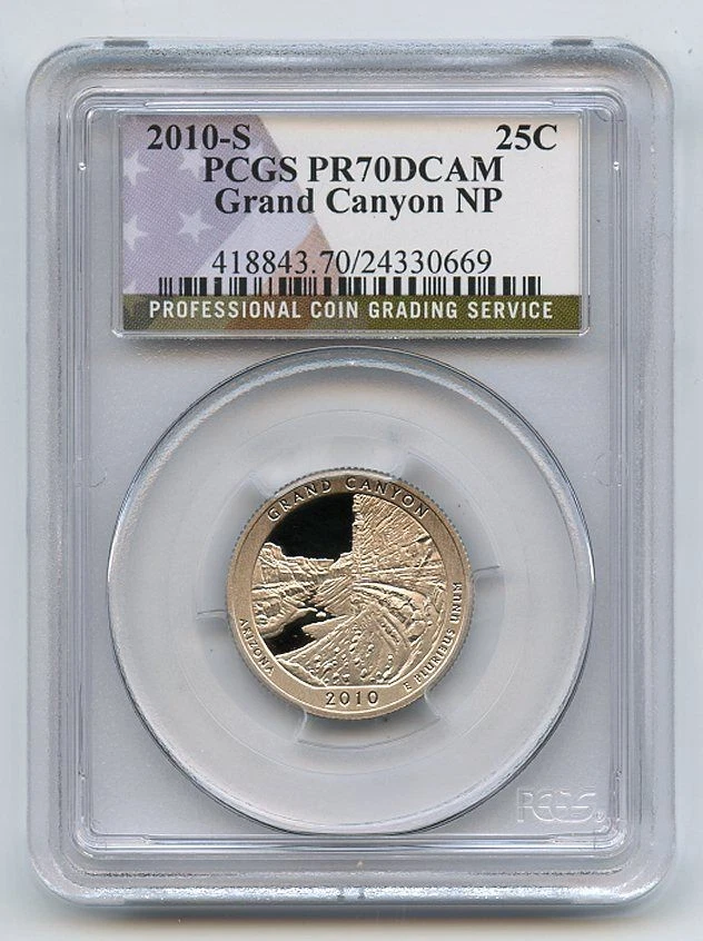 2010 S 25C Clad Grand Canyon Quarter PCGS PR70DCAM - Image 1 of 1