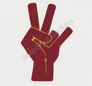 Arizona State Sun Devils "Forks Up" wetterbeständiger Vinyl-Aufkleber/Decal 15 - Bild 1 von 2