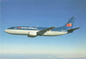 Postal Aerolínea Británica Midland Boeing 737-300 AVIMAGE CC8. - Imagen 1 de 2