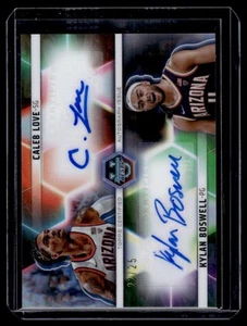 2023-24 Bowman Best University Dual Autographs Caleb Love / Kylan Boswell Auto - Bild 1 von 2