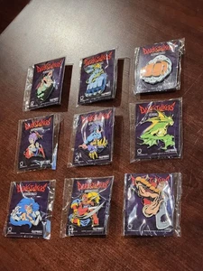 New! Darkstalkers Character Bust Complete Pin Set - UDON Morrigan Lilith Felicia - Picture 1 of 11