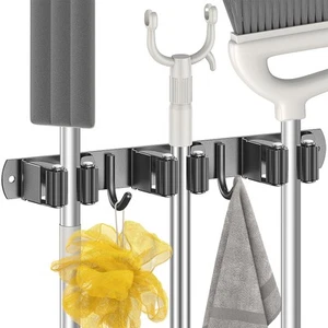 Radikor Porta Scope Parete Portascope da Muro con 3 Supporti e 2 Ganci Appendi - Foto 1 di 7