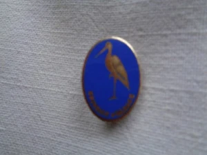 BROCHE METAL EMAILLE SOUVENIR D'ALSACE CIGOGNE - Photo 1/2